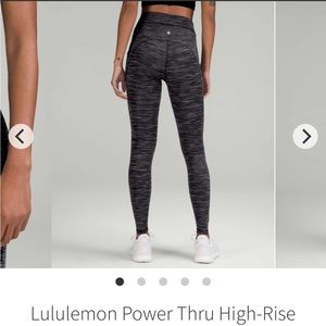 Lululemon power thru high rise tight 28”